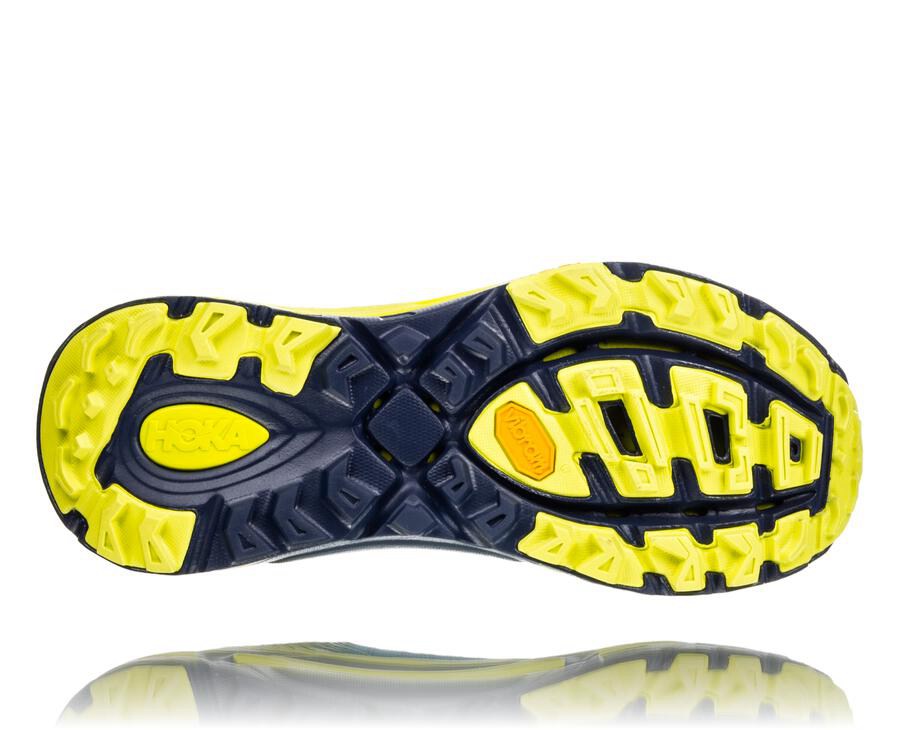 Tenis Hoka One One Trail Hombre Azules/Verdes - Evo Mafate 2 - RIZN65294